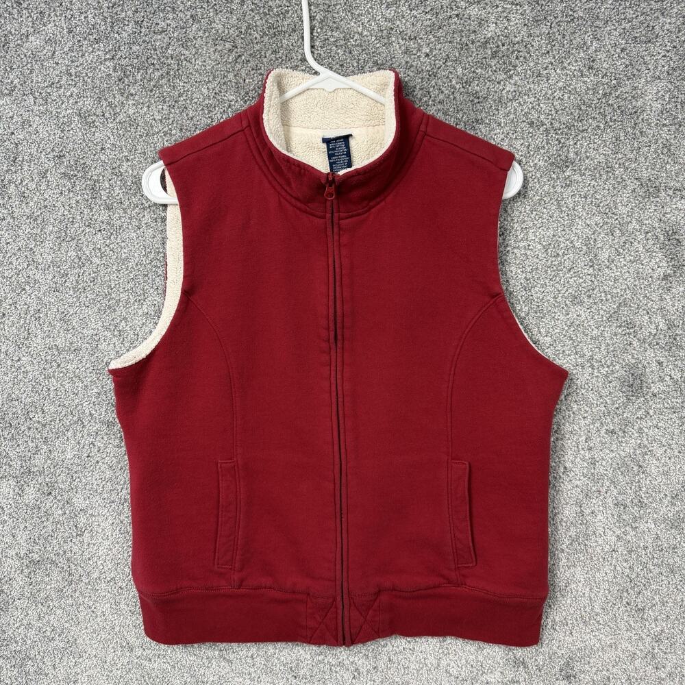 Basic Editions Vest Large Granola Girl Classic Sherpa Fleece Heritage Cabincore